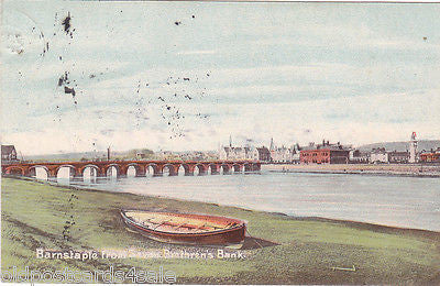 BARNSTAPLE FROM SEVEN BRETHREN'S BANK - EARLY 1900s (ref DEB5083/13)
