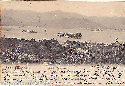 ISOLE BORROMEE  - ITALY - 1901 POSTCARD (ref 7183/14)