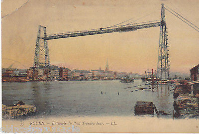 ROUEN ENSEMBLE DU PONT TRANSBORDEUR - LL POSTCARD (ref 2426)