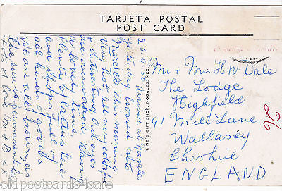 NOGALES, SON., MEXICO - POST OFFICE, 1956 POSTCARD (ref 4791)