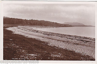 THE BAY, KILFINAN - ARGYLL - 1930s REAL PHOTO POSTCARD (ref 3777/12)