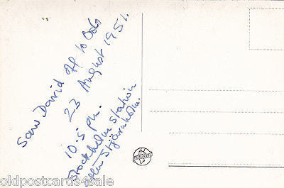 STOCKHOLM CENTRAL STATIONEN VANTHALLEN 1951 REAL PHOTO POSTCARD (ref 2896/12)