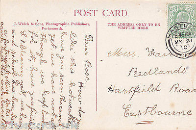 PUBLIC GARDENS, ST LEONARDS - 1910 VINTAGE POSTCARD (ref 3341)