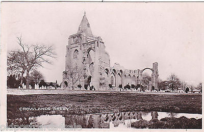 CROWLANDS ABBEY - 1935 REAL PHOTO POSTCARD (ref 7221/14)