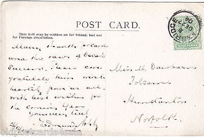 CLEEVEHEAD, CROSS, SOMERSET - AXBRIDGE THIMBLE POSTMARK 1904 POSTMARK (ref 3003)