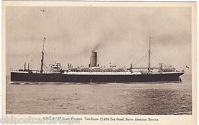 RMSP "D" CLASS STEAMER, SOUTH AMERICAN SERVICE POSTCARD (ref 5944/13)