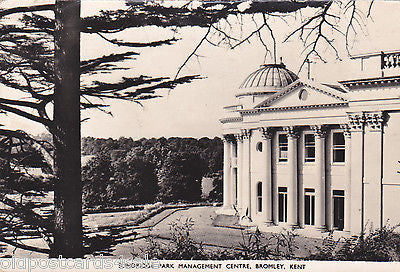 SUNDRIDGE PARK MANAGEMENT CENTRE, BROMLEY - REAL PHOTO POSTCARD  (ref 4782/15)