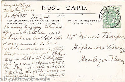 SS PETER AND PAUL CHURCH, CLARE, SUFFOLK - 1906 POSTCARD (ref 2505)