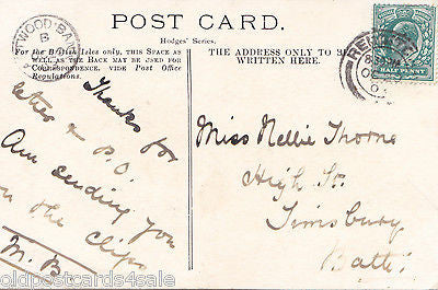 ST STEPHEN'S CHURCH, REDDITCH - 1903 WORCESTERSHIRE POSTCARD (ref 1628/15)
