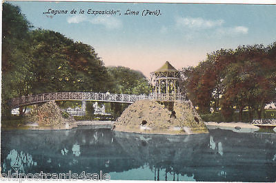 LAGUNA DE LA EXPOSICION, LIMA - PERU - OLD POSTCARD (ref 1698)