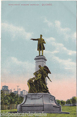 MONUMENT HONORE MERCIER, QUEBEC - OLD POSTCARD (ref 4636/12)