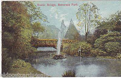 RUSTIC BRIDGE, BATTERSEA PARK, LONDON
