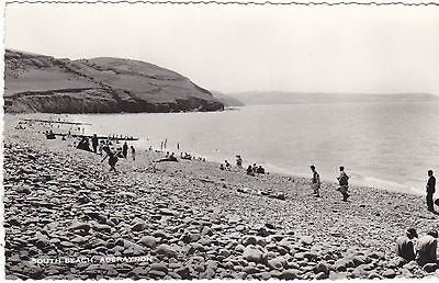 South Beach, Aberayron - real photo postcard (ref 5245/12)