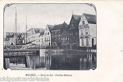 MALINES - QUAI AU SEL, VIEILLES MAISONS - OLD POSTCARD (ref 6667/13)