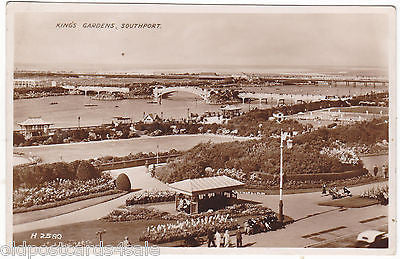 KING´S GARDENS, SOUTHPORT - REAL PHOTO POSTCARD (ref 4517/12)