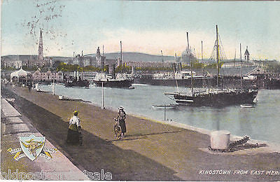 Kingstown from East Pier, Dublin, 1905