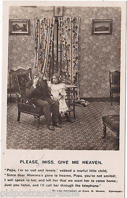 PLEASE MISS, GIVE ME HEAVEN - BAMFORTH SONG CARD (ref 4901/14)