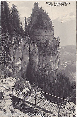 ST BEATENBERG WEG Z BIRRENFLUH - 1912 - STAMPED REGINA HOTEL (ref 7235/14)
