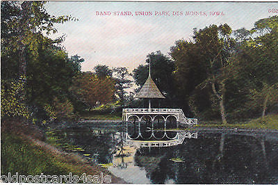 BAND STAND, UNION PARK, DES MOINES, IOWA (ref 5659/13)