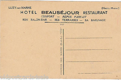 LUZY -S-MARNE - HAUTE MARNE - HOTEL BEAUSEJOUR, HOTEL GARAGE ETC.