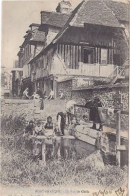 PONT-L'EVEQUE LA RUE DE GEOLE - 1905 POSTCARD (ref 5363/12)