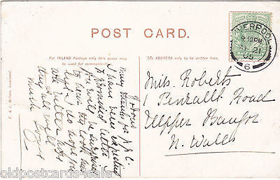 ELM TREE COTTAGE, CROSBY HALL, NR LIVERPOOL - 1905 POSTCARD (ref 1940/15/OP)