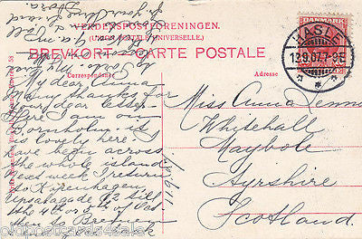 BORNHOLM, HASLE, BADESTRAND - 1907 POSTCARD (ref 3770/12)