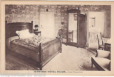 TERMINUS-HOTEL DIJON - UNE CHAMBRE - OLD POSTCARD 