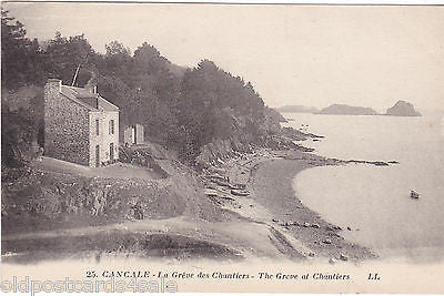 CANCALE, LA GREVE DES CHANTIERS - LL 25 POSTCARD (ref 2074)