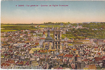 DIEPPE VUE GENERALE QUARTIER DE L'EGLISE ST-JACQUES (ref 2017)