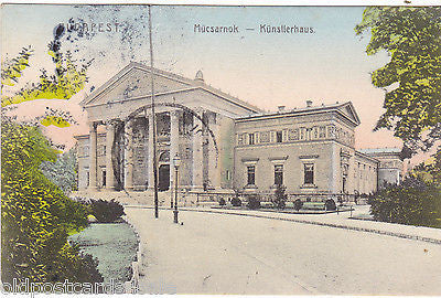 BUDAPEST - MUCSARNOK - KUNSTLERHAUS - HUNGARY - OLD POSTCARD (4297/12)