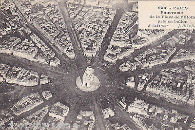 PANORAMA DE LA PLACE DE L´ETOILE PRISE EN BALLON (ref 3945/12)