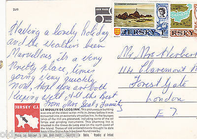 LE MOULIN DE LECQ INN, JERSEY, C.I. 1970s POSTCARD (our ref 2665)