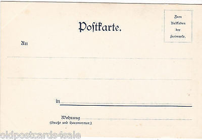 GRUSS AUS - 1898 POSTCARD - PUBLISHED IN HAMBURG (ref 3855)