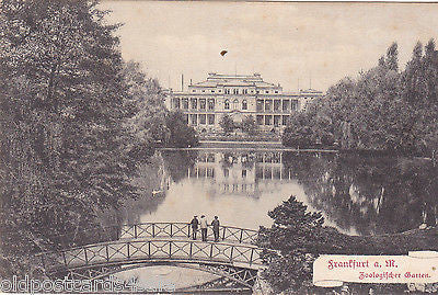 FRANKFURT ZOOLOGIFCHER GARTEN - 1906 POSTCARD (ref 5074/12)