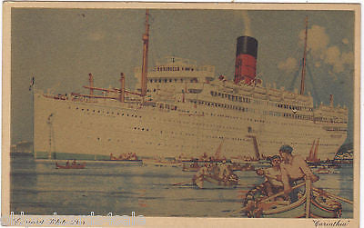 CUNARD WHITE STAR LINE - CARINTHIA - OLD POSTCARD (ref 5970/13s)