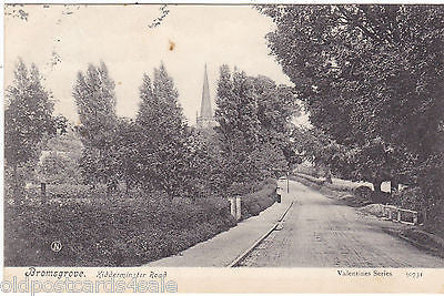 BROMSGROVE, KIDDERMINSTER ROAD - 1913 POSTCARD (ref 5321/15)