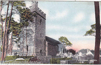 Old postcard of Rhayader Church