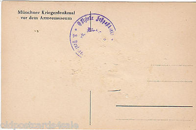 MUNCHNER KRIEGERDENKMAL V0R DEM ARMEEMUSEUM (ref 2902)