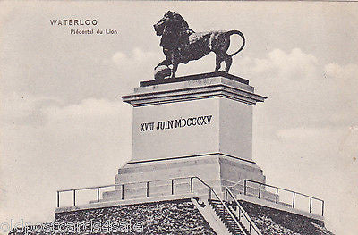 WATERLOO, PIEDESTAL DU LION