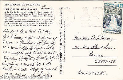 FEST NOZ BRETAGNE - 1974 POSTCARD - TRADITIONS DE BRETAGNE (ref 4171/14)