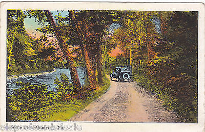 SCENE NEAR MONTROSE, PA - OLD CAR (ref 5639/13)