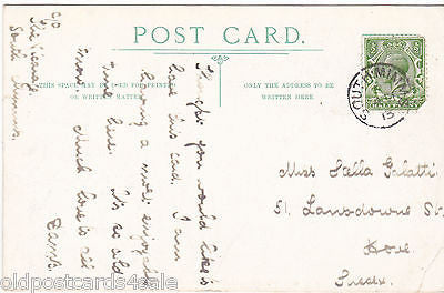 ST GILES', SOUTH MYMMS, INTERIOR  - 1913 POSTCARD (our ref 3934)