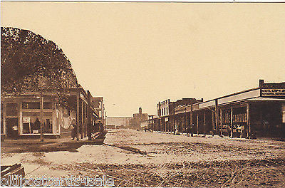 Old postcard of Yuba Street, Redding, California
