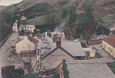 Old postcard entitled Dwygyfylchi Village Showing Post Office