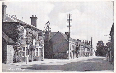 Old printed postcard of Elstree Village, Hertfordshire