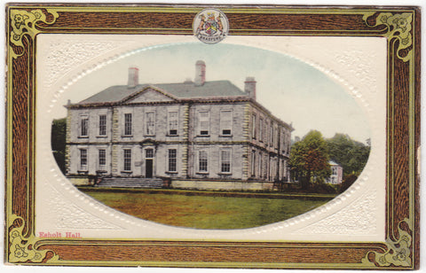 Old postcard of Esholt Hall, in Yorkshire
