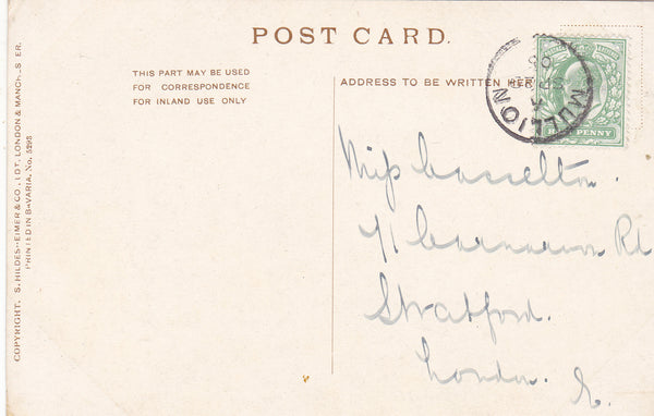 FISHERMAN'S QUARTERS, CORNWALL - 1905 POSTCARD (ref 3711/20)