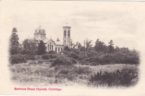 Old postcard of Gerrards Cross Church, Uxbridge