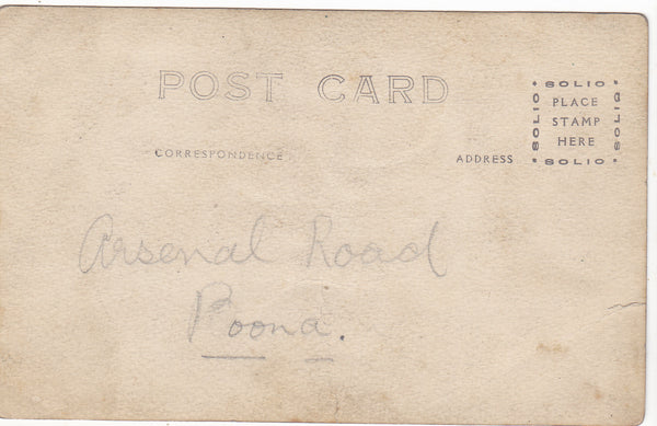 HEAVY GUNS, POONA, cWW1 REAL PHOTO POSTCARD ARSENAL ROAD, POONA (ref 3809/21/M)